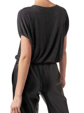 Load image into Gallery viewer, Cerise V-Neck Bubble Top