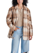 Load image into Gallery viewer, Nana Plaid Blazer Coat