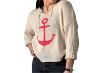 Load image into Gallery viewer, Anchor V-Neck Cotton Crew