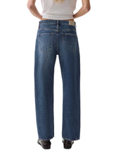 Load image into Gallery viewer, Lexi Mid Rise Bowed Straight Jean - Distance