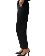 Load image into Gallery viewer, Beau Seamed Crescent Leg-Black Sateen