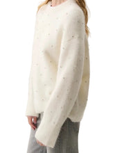 Load image into Gallery viewer, LUNA EMBELLISHED SWEATER - WINTER WHITE