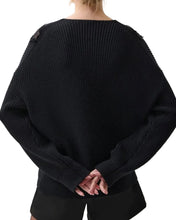 Load image into Gallery viewer, CHIARA LACE SWEATER - BLACK
