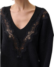Load image into Gallery viewer, CHIARA LACE SWEATER - BLACK
