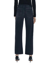 Load image into Gallery viewer, Lexi Mid Rise Bowed Straight Jean - Mercury