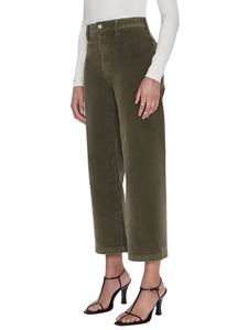 Penny Crop High Rise Wide Leg Pant - Sequoia