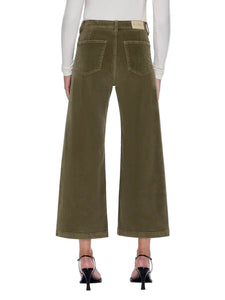 Penny Crop High Rise Wide Leg Pant - Sequoia