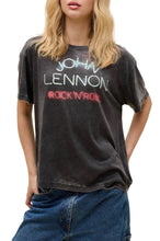 Load image into Gallery viewer, John Lennon Rock 'N' Roll Burnout Boyfriend Tee