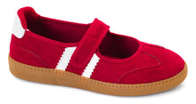 Load image into Gallery viewer, Calm Down Red Faux Mary Jane Flat