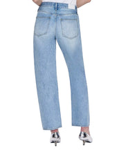 Load image into Gallery viewer, Lexi Mid Rise Bowed Straight Jean - Aries