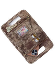 Ace Clutch Cocoa Platinum