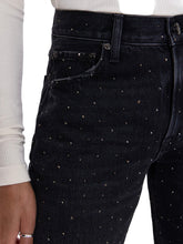 Load image into Gallery viewer, Lexi Mid Rise Bowed Straight Jean - Silver Screen