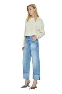 Ryder High Rise Cuffed Straight Jean