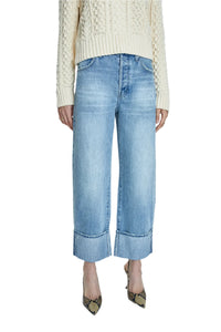 Ryder High Rise Cuffed Straight Jean