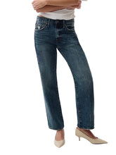 Load image into Gallery viewer, Lexi Mid Rise Bowed Straight Jean - Artisan