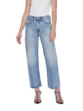 Load image into Gallery viewer, Lexi Mid Rise Bowed Straight Jean - Bowie