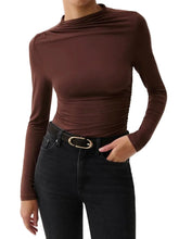 Load image into Gallery viewer, Nathalia Draped Mock Neck