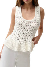 Load image into Gallery viewer, Anna Peplum Sweater Tank