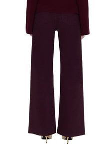 Penny High Rise Wide Leg Jean - Claret