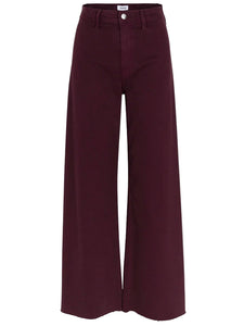 Penny High Rise Wide Leg Jean - Claret