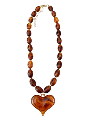 Roxie Necklace - Dark Tortoise