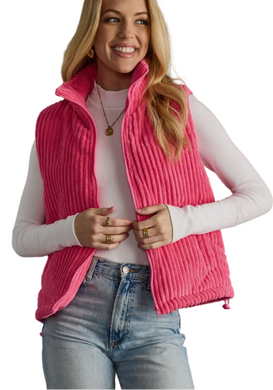 Pink Corduroy Vest