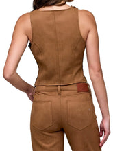 Load image into Gallery viewer, Bodycon Suede Vest