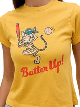 Load image into Gallery viewer, Batter Up Kitty Vintage Tee