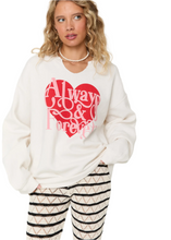 Load image into Gallery viewer, Always &amp; Forever Cut Crew Sweatshirt