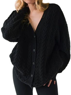 Pierre True Black Cardigan