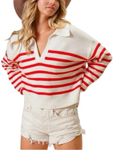 Load image into Gallery viewer, Collared Notch Neck Sweater