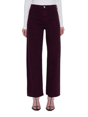 Penny High Rise Wide Leg Jean - Claret