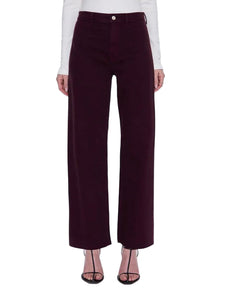 Penny High Rise Wide Leg Jean - Claret
