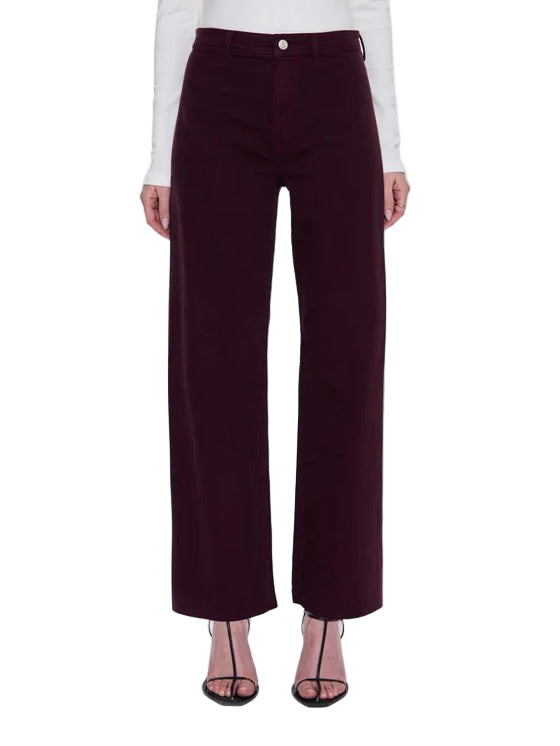 Penny High Rise Wide Leg Jean - Claret