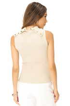 Load image into Gallery viewer, Out Here Snap Collar Sweater Rib Tank